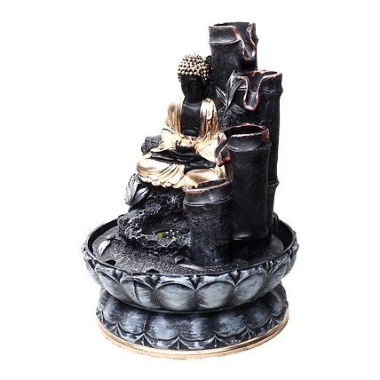 VIVARS  HOME Tabletop Indoor Outdoor Water Fountain with LED Lights-3
