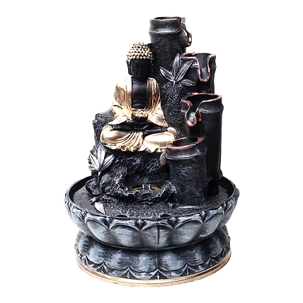 VIVARS  HOME Tabletop Indoor Outdoor Water Fountain with LED Lights-4