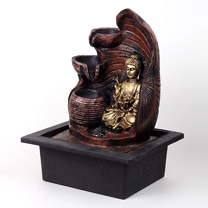 VIVARS HOME Lord Buddha Tabletop Waterfall Fountain-2