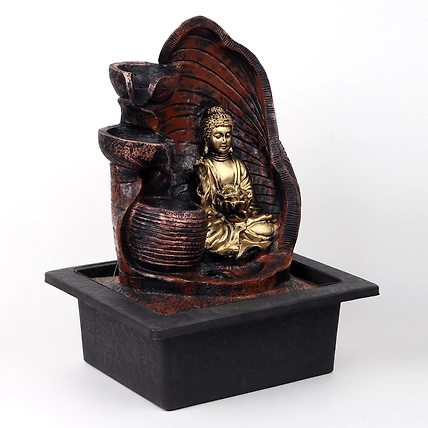 VIVARS HOME Lord Buddha Tabletop Waterfall Fountain-3