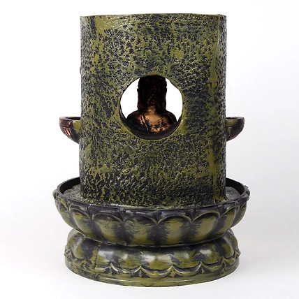 VIVARS HOME Resin Lord Buddha Tabletop Waterfall Fountain-4
