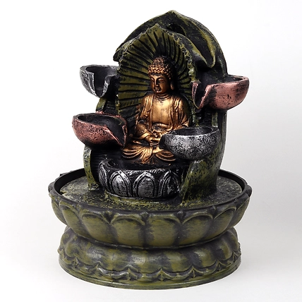 VIVARS HOME Lord Buddha Tabletop Waterfall Fountain-2