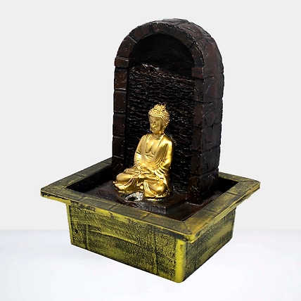 VIVARS HOME Buddha Water Fountain with LED Light Indoor Water Fountain-2