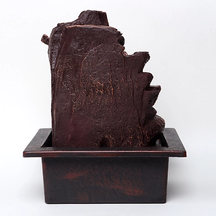 VIVARS HOME Resin Laughing Buddha Tabletop Water Fountain-4