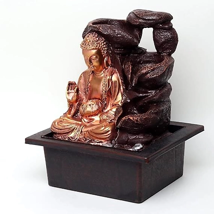 VIVARS HOME Lord Buddha Ji Tabletop Waterfall Fountain Indoor Decoration-2