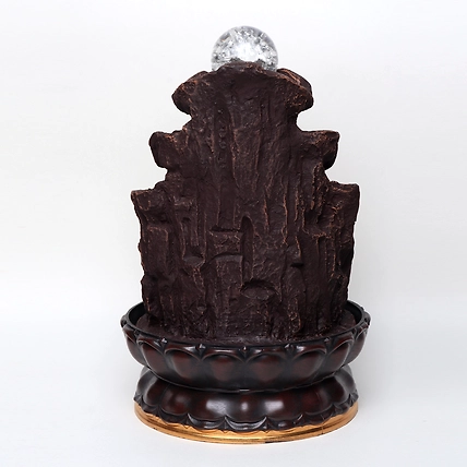 VIVARS HOME Lord Shiva Tabletop Waterfall Fountain-4