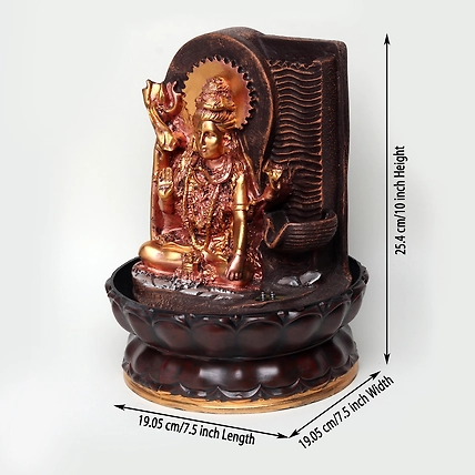 VIVARS HOME Lord Shiva Ji Tabletop Waterfall Fountain-1