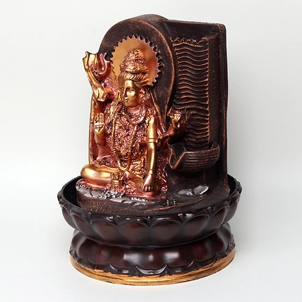 VIVARS HOME Lord Shiva Ji Tabletop Waterfall Fountain-3