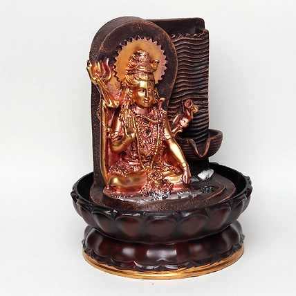 VIVARS HOME Lord Shiva Ji Tabletop Waterfall Fountain-2