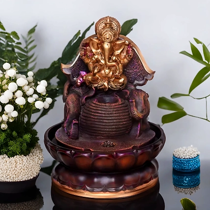 VIVARS HOME Water Fountain with LED Lights for Home Decor-12442168