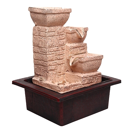 VIVARS HOME Indoor Tabletop Fountain Water Fountain with LED Light-2