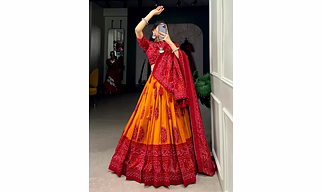 Bandhani Design Lehenga Choli For Women