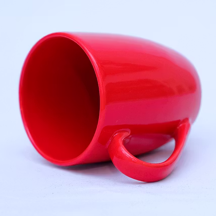 Ceramic Coral Red Coffee Mug | Tea Cup - 400ml-1