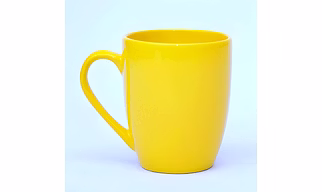 Ceramic Coral Yellow Coffee Mug | Tea Cup - 400ml