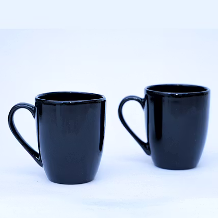 Ceramic Coral Black Coffee Mug | Tea Cup - 400ml-1