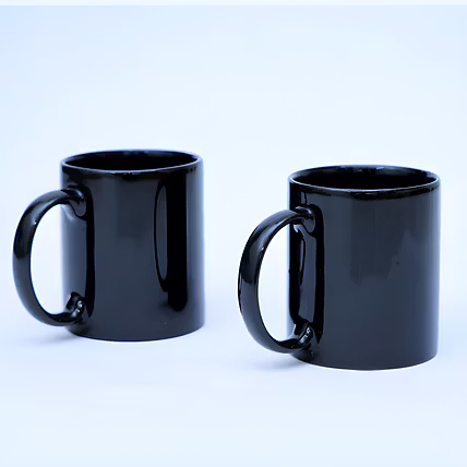 Black Color Ceramic Coffee Mug | Tea Cup - 400 ml-3