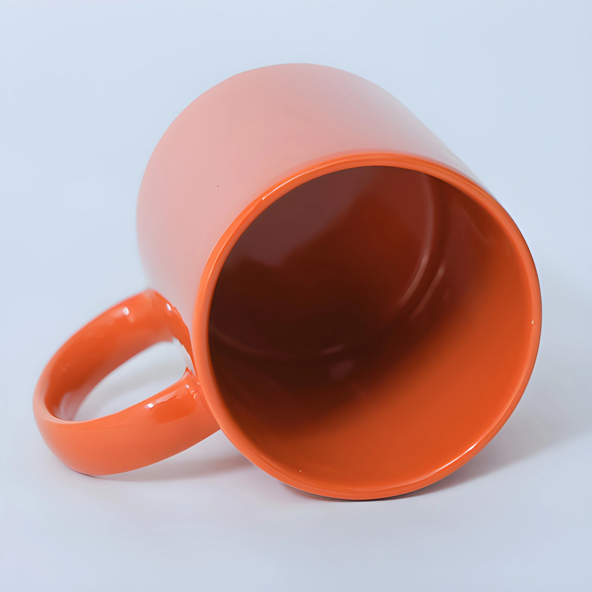 Orange Color Ceramic Coffee Mug | Tea Cup - 400ml-1