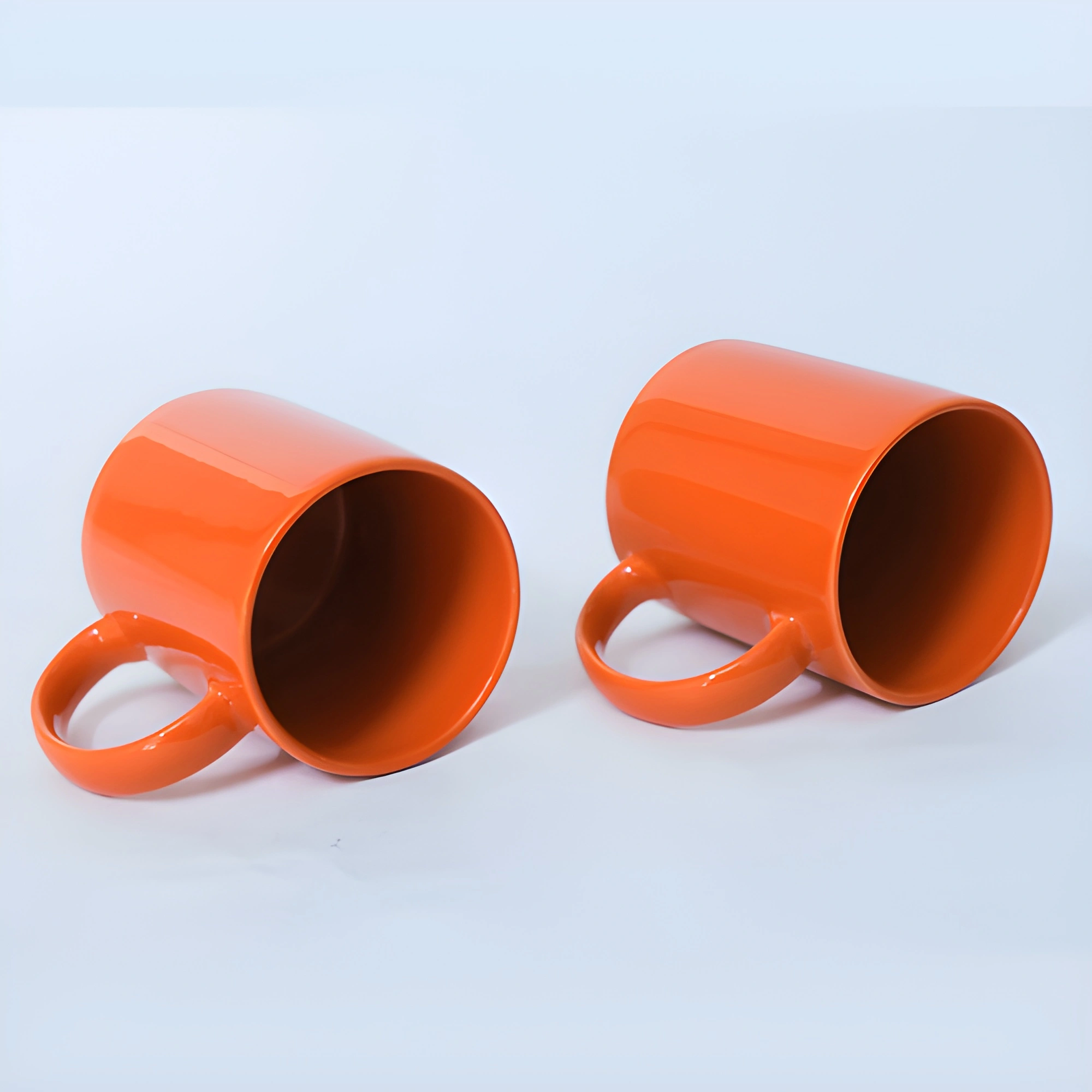 Orange Color Ceramic Coffee Mug | Tea Cup - 400ml-3