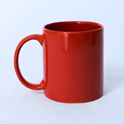 Red Color Ceramic Coffee Mug | Tea Cup - 400ml-1