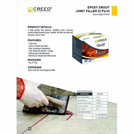 Two-Part Epoxy Grout – High-Performance Tile Grouting Solution - 100% Waterproof &amp; Colour Range-1