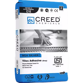 Creed Silver Tile Adhesive – High-Performance Adhesive for Small Wall Tiles & Medium Floor Tiles