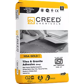 Creed Gold Tile Adhesive – High-Strength Adhesive for Large Tiles & Tile-on-Tile Applications