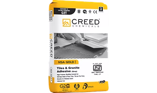 Creed Gold Tile Adhesive – High-Strength Adhesive for Large Tiles & Tile-on-Tile Applications