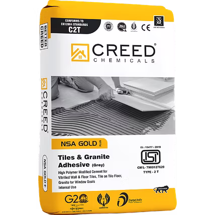 Creed Gold Tile Adhesive – High-Strength Adhesive for Large Tiles &amp; Tile-on-Tile Applications-12677921