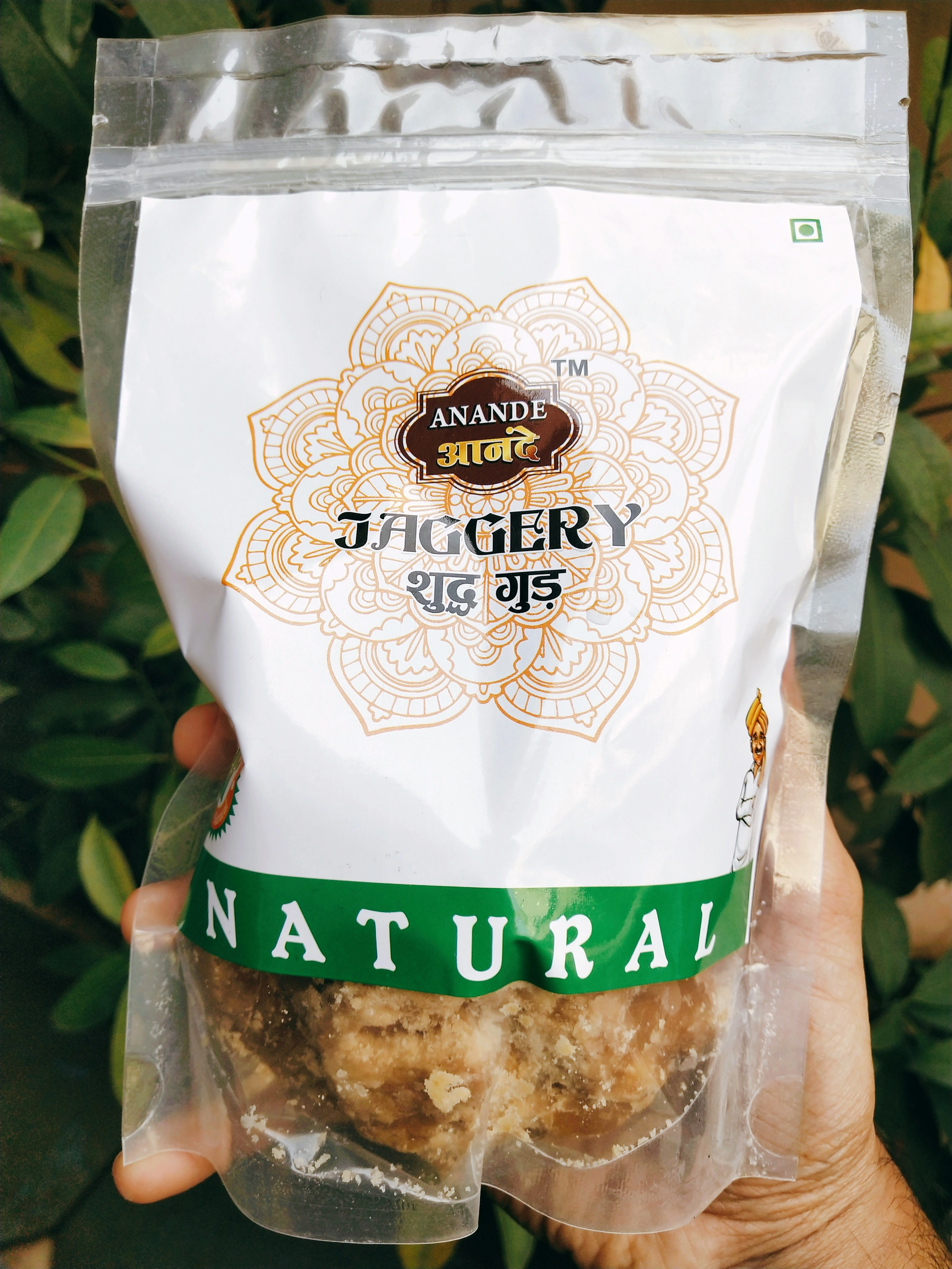 Anande Natural Pure Jaggery 500gm-12419603