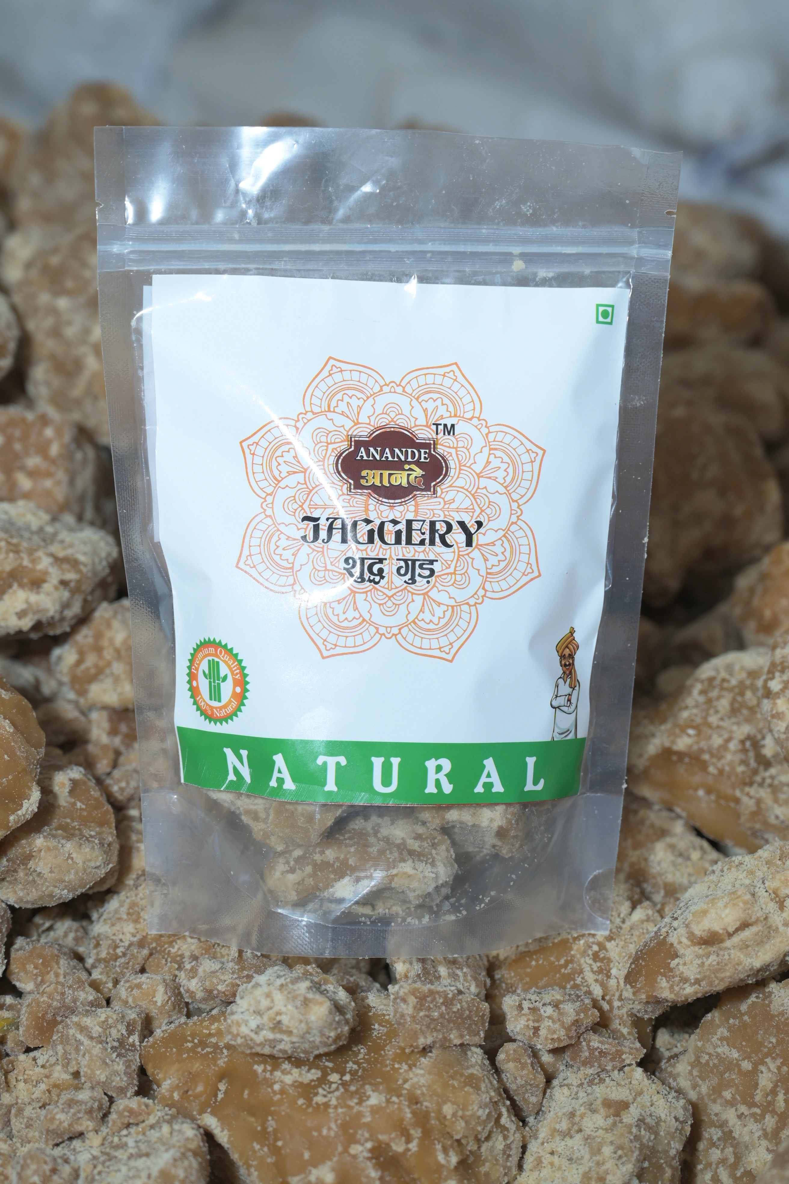 Anande Natural Pure Jaggery 500gm-2