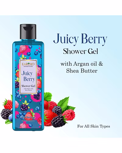 tho essentials Juicy Berry Fusion Ayurvedic Shower Gel  (200 ml)-12419753