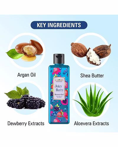 tho essentials Juicy Berry Fusion Ayurvedic Shower Gel  (200 ml)-3