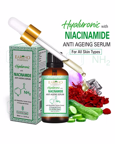 Eartho Essentials Hyaluronic with Niacinamide Anti Ageing Serum 30 ML-12425226