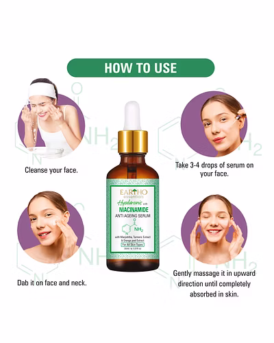 Eartho Essentials Hyaluronic with Niacinamide Anti Ageing Serum 30 ML-2