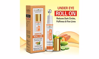 Eartho Essentials Under Eye Roll On (with Cucumber Extracts, Kojic Acid and Sweet potato extracts), 15 ML