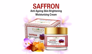 Eartho Essentials Saffron Anti Ageing Brightening Moisturising Cream with almond & honey 50g
