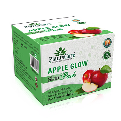 plants care apple glow skin pack 60g