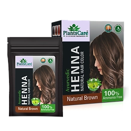 Plants Care Ayurvedic Henna Natural Hair Color Brown 240g