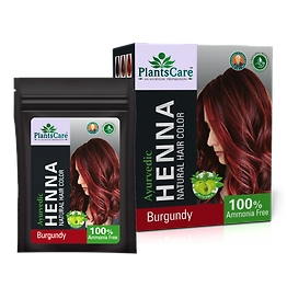 Plants Care Ayurvedic Henna Natural Hair Color Burgundy 240g
