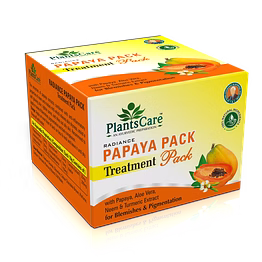 plants care radiance papaya pack treatment pack 60g