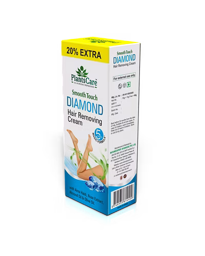 Plants Care Smooth Touch Diamond Hair Removing Cream 60g-1