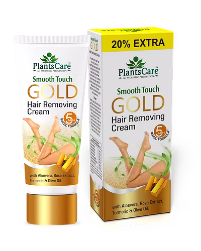 Plants Care Smooth Touch Gold Hair Removing Cream 60g-12426488