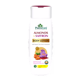 plants care almond & saffron body lotion 200ml