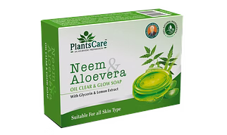 Plants Care Neem & Aloevera Oil Clear & Glow Soap 75g