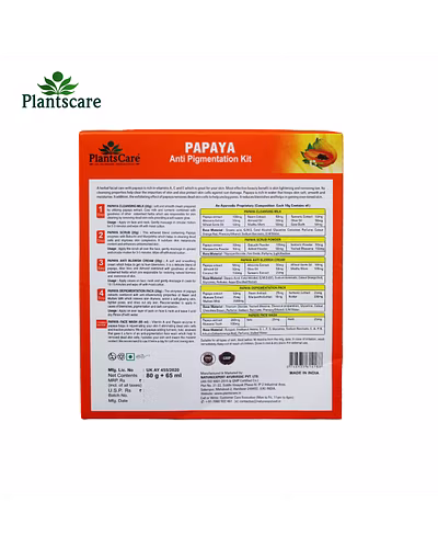 Plants Care Radiance Papaya Treatment Kit mini 80g+65ml-1