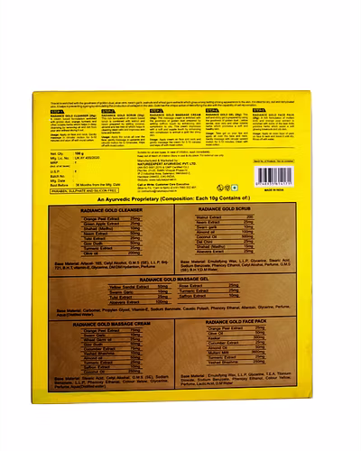 Plants Care Radiance Gold Pure Facial kit Mini 100g-1