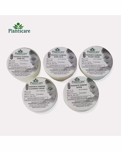 Plants Care Radiance Diamond Pure Facial kit mini 100g-3