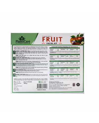 Plants Care Multi Mix Fruit facial kit mini 100g-1