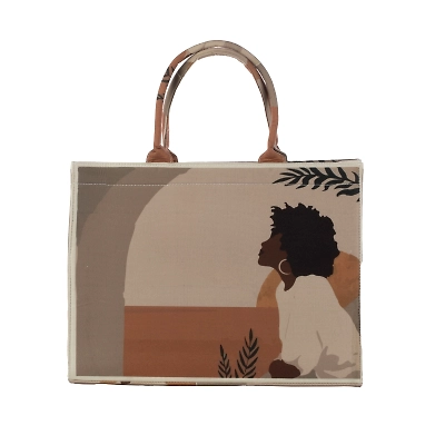 AFRIHOUSE Power Tote Reflective Radiance Beige