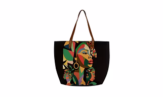 Classy Tote  Kaleidoscopic and Bold